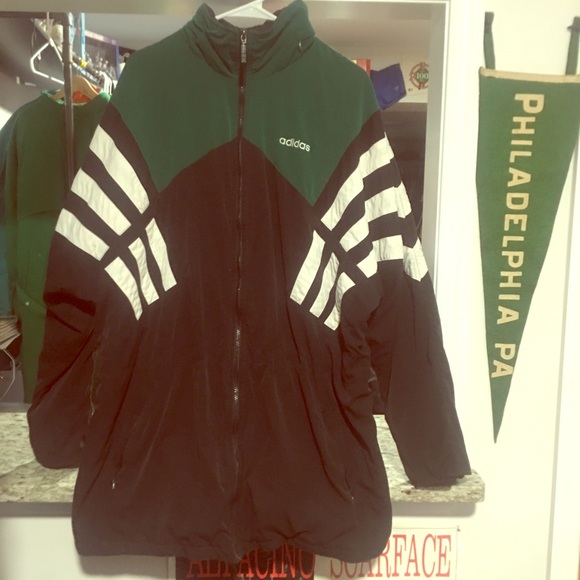adidas Other - Vintage 90’s Adidas 3/4 Winter Warmup Jacket